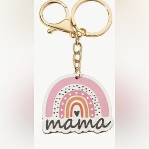 Mama Rainbow Keychain